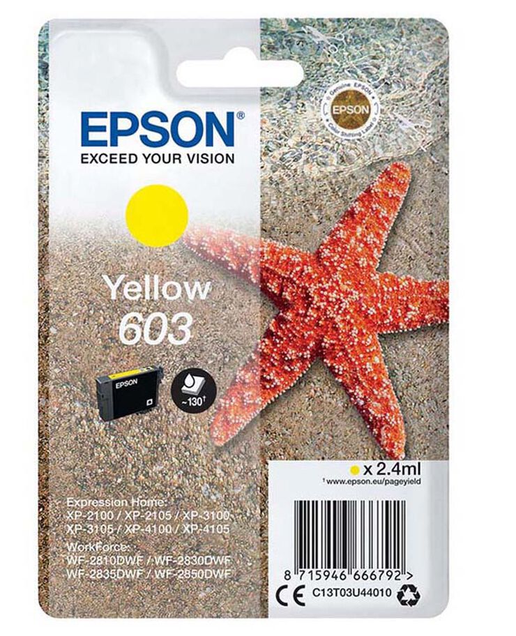 Cartucho original Epson amarillo 603 - C13T03U44010