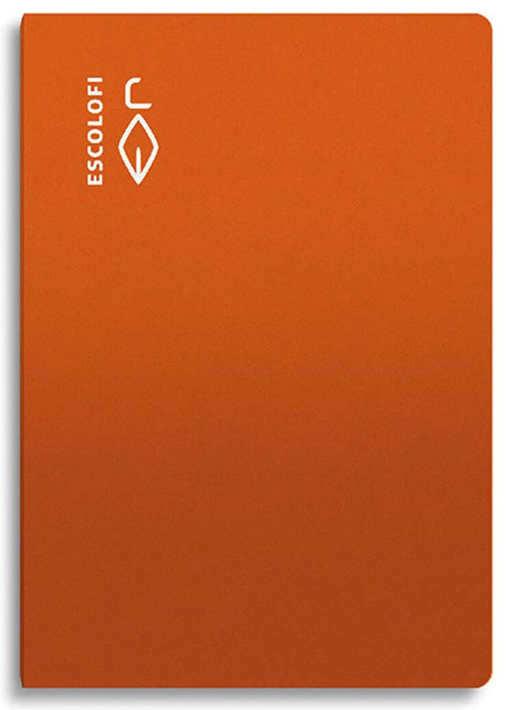 Llibreta grapada Escolofi foli 50 fulls Montessori pauta 5mm taronja