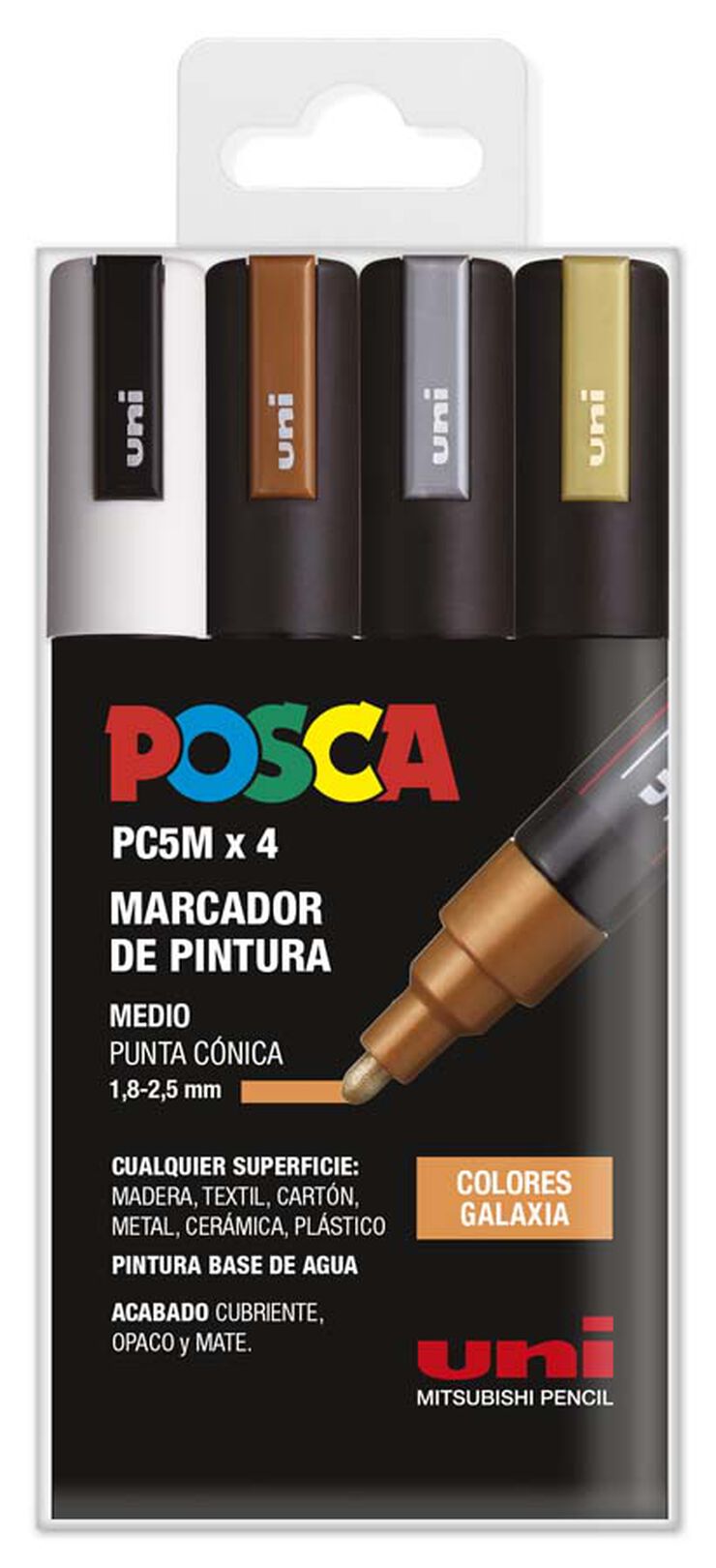 Estoig Retoladors Posca PC-5M Galaxy 4 colors