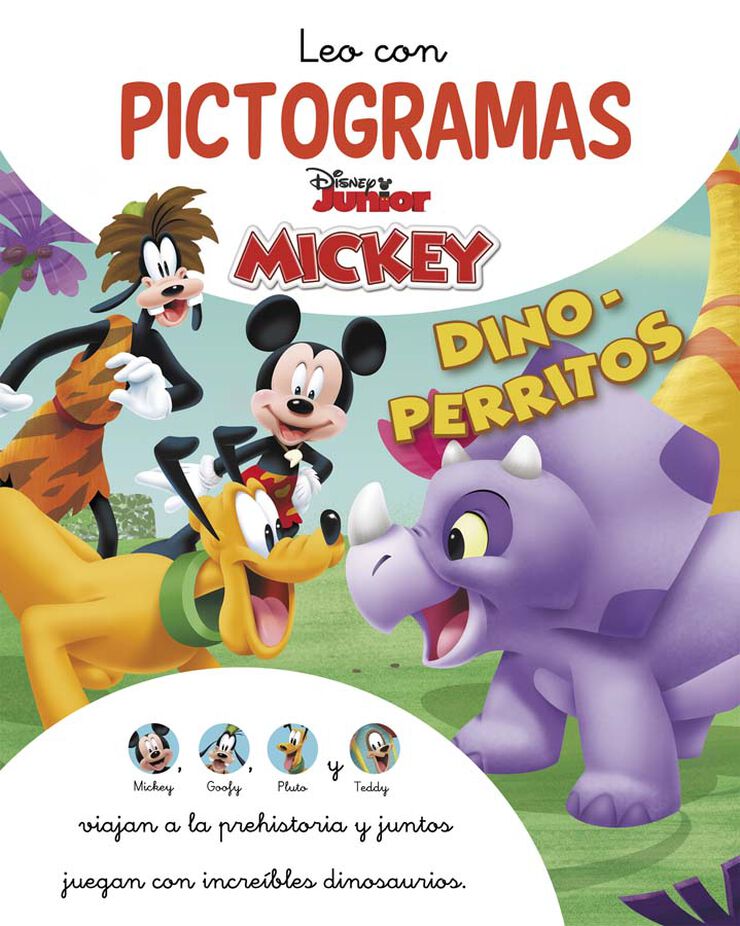 Mickey Mouse Funhouse. Leo con Pictogramas. Dino-perritos