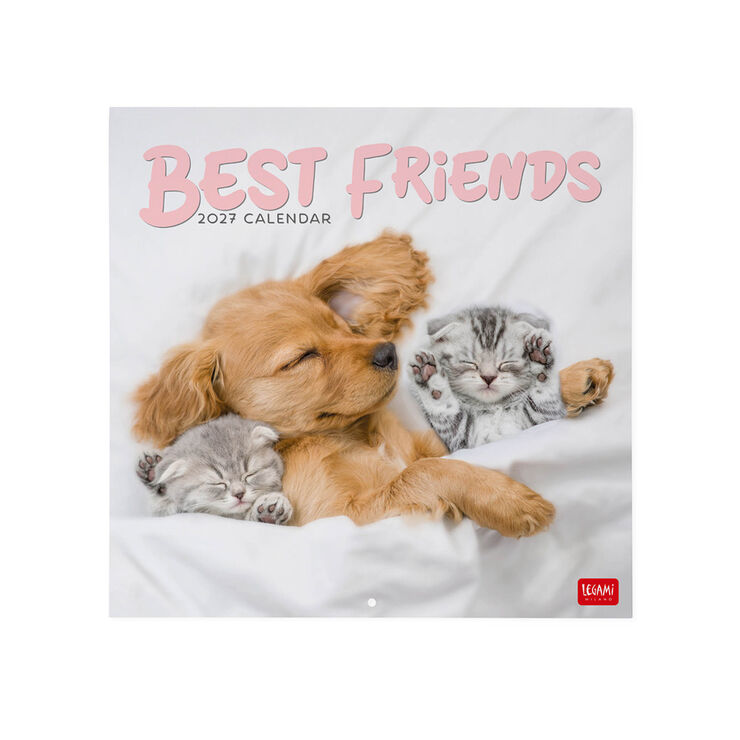 Calendario Legami 30x29 Pared Best Friends Multiling&uuml;e 2027