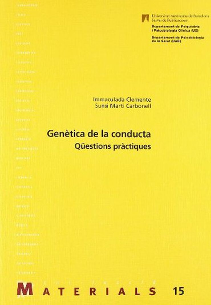 Genètica de la conducta. Qüestions pràctiques