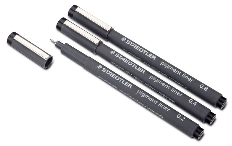 Rotulador calibrado Staedtler pigmento liner 308 (2-4-8) - Abacus Online