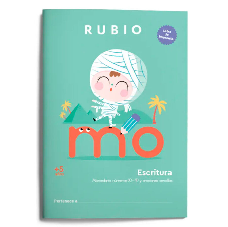 Escritura con letra de imprenta (+5 a&ntilde;os)