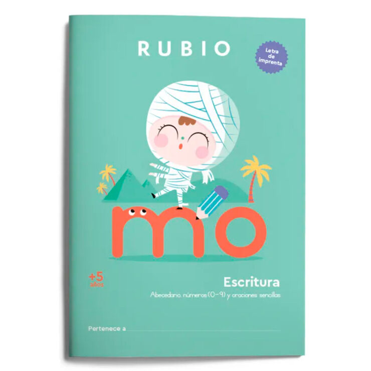 Escritura con letra de imprenta (+5 años)