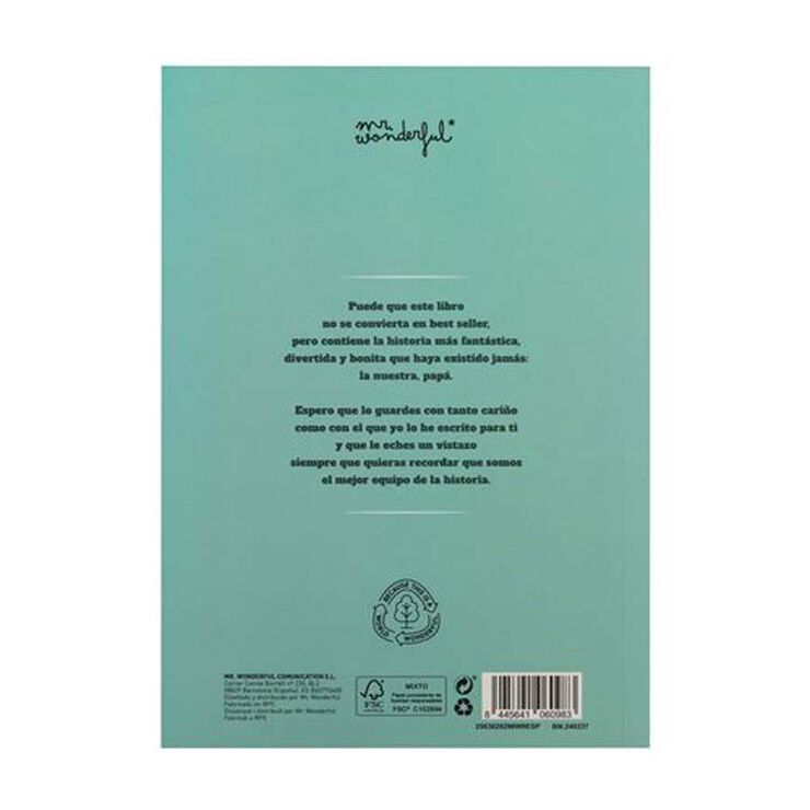 Libro para rellenar Mr.Wonderful - Eres un padre de altura y yo tu versión miniatura
