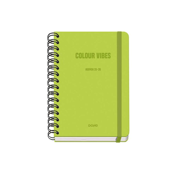 Agenda escolar Dohe A5 setm/vista cas 2025-26 Vibes verd