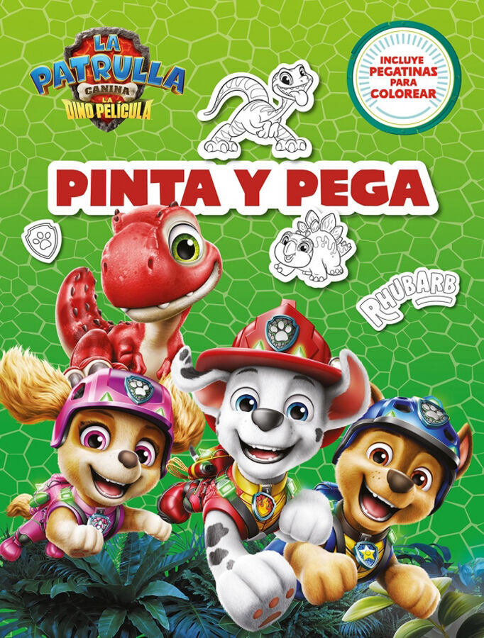 Paw Patrol | Patrulla Canina. Actividades Pinta y pega. Libro de colorear con pegatinas