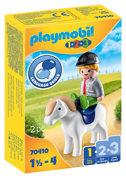 Playmobil 1.2.3 Niño con Poni (70410)