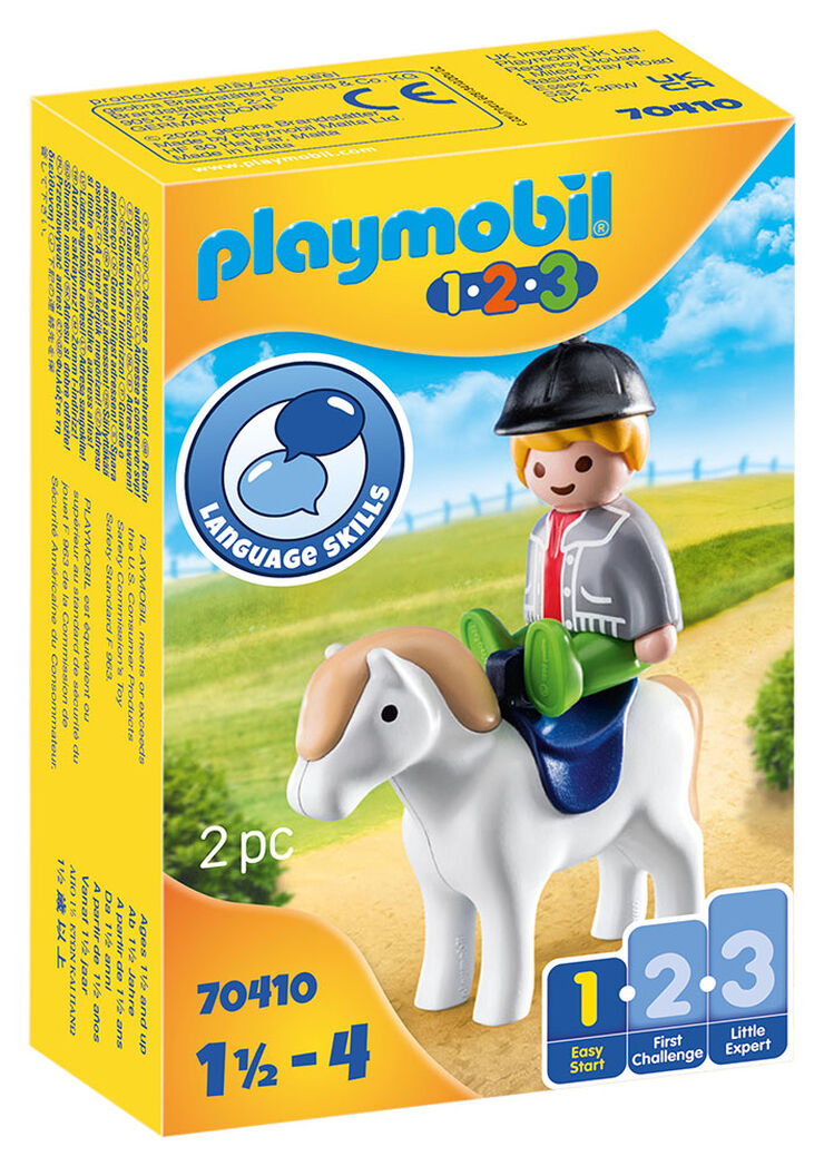 Playmobil 1.2.3 Nen amb Poni 70410