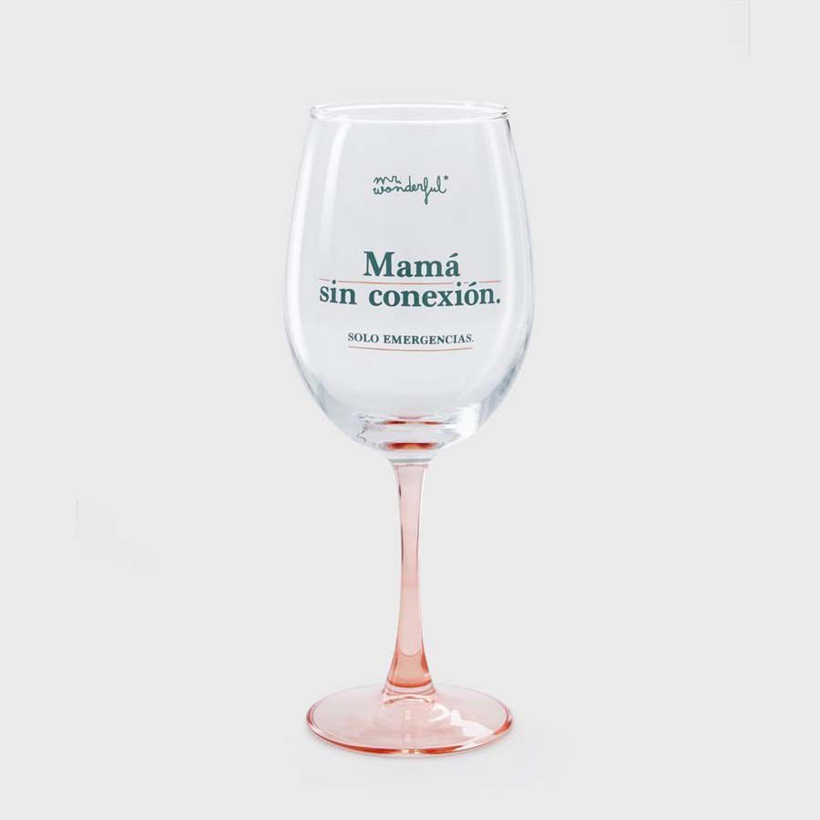 Copa de vino Mr.Wonderful Mam&aacute; sin conexi&oacute;