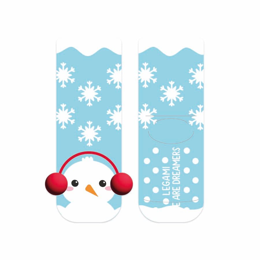 Calcetines antideslizantes infantil Legami Mu&ntilde;eco de Nieve