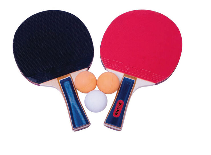 Raquetas de ping-pong con 3 pelotas