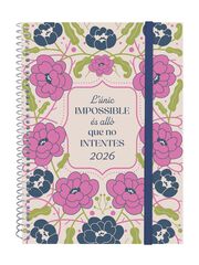 Agenda Finocam Design Collection E10 sem/vista horizontal cat 2026 Imposible