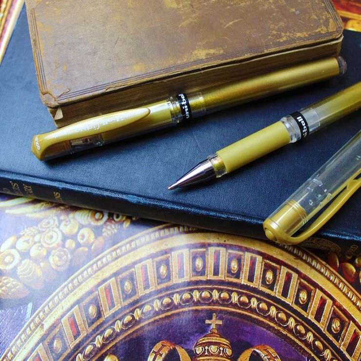 Roller ball Signo Uni UM-153 1mm oro
