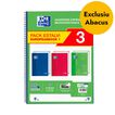 Notebook 1 A4 tapa extradura 80 hojas 5X5 Oxford Colores Vivos 3 unidades
