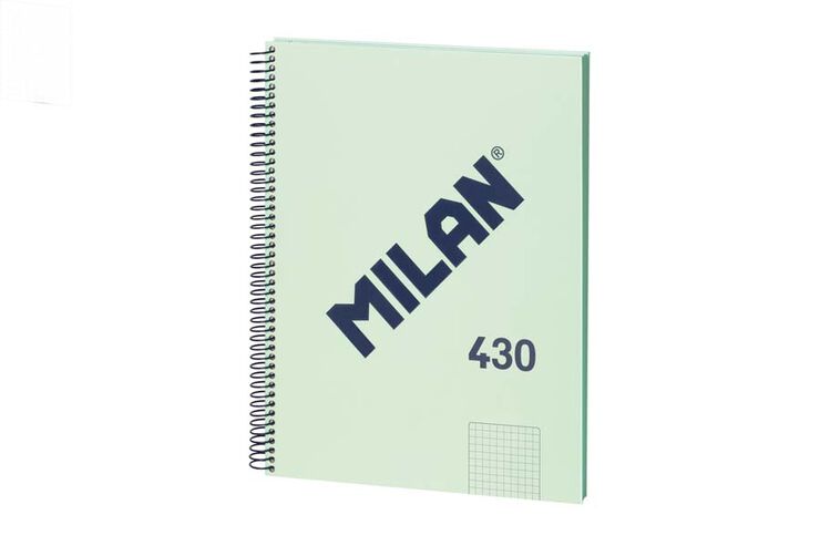 Notebook 1 A4 80h 95g 5X5 Milan 1918 verde