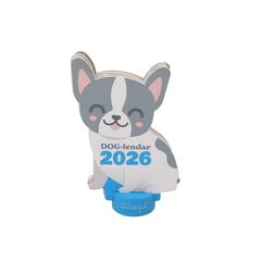 Calendario sobremesa con peana 2026 Bulldog
