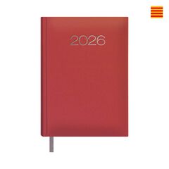 Agenda Dohe Lisboa 14x20 día/pág catalán 2026 rojo