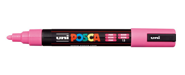 Marcador Posca PC-5M rosa