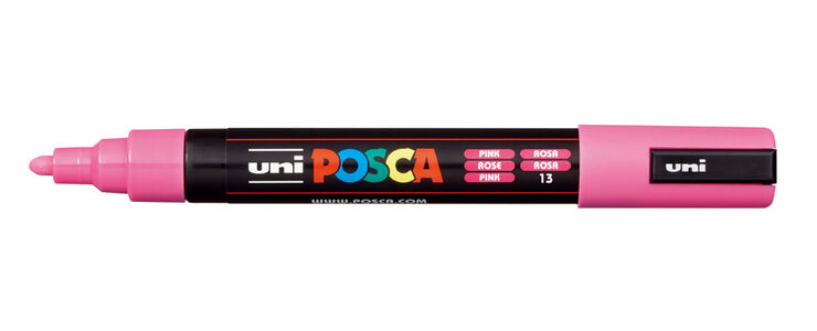 Rotulador Posca PC-5M rosa