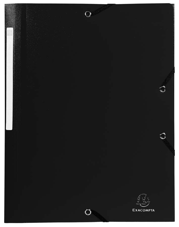 Carpeta solapes i gomes A4 Exacompta negre