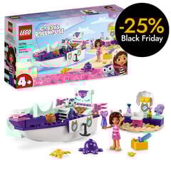 LEGO® Casa de Nines de Gabby Vaixell i Spa de Gabby i MerCat amb Saló de Bellesa 10786