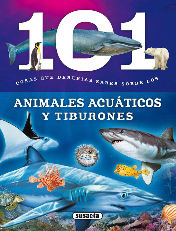 Animales acuáticos y tiburones