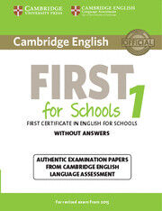 Cambridge English First for Schools 1 for Revised Exam From 2015 Student'S book Without Answers