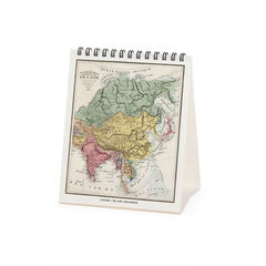 Calendario Legami 12x14,5 Sobremesa Vintage Maps Multiling&uuml;e 2027