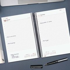 Agenda Finocam Opaque E11 día/pág cas 2026 negro