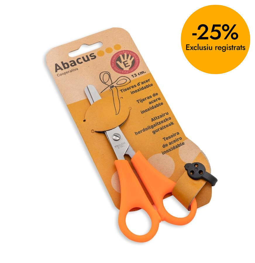 Tisora escolar Abacus 13cm esquerrans