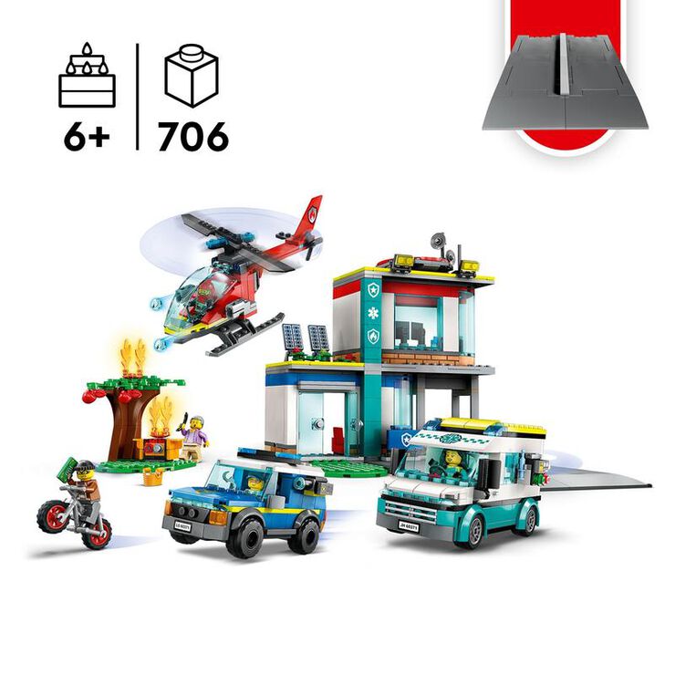 LEGO® City Central de Vehículos de Emergencia 60371