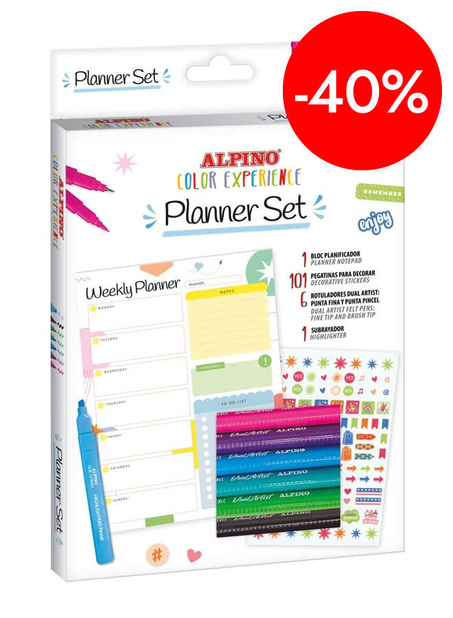 Set Planficador semanal Alpino Color Experience