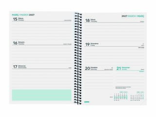 Agenda Escolar Finocam Cool 1/4 Sem/Vista Catal&aacute;n 2026-27 Negro
