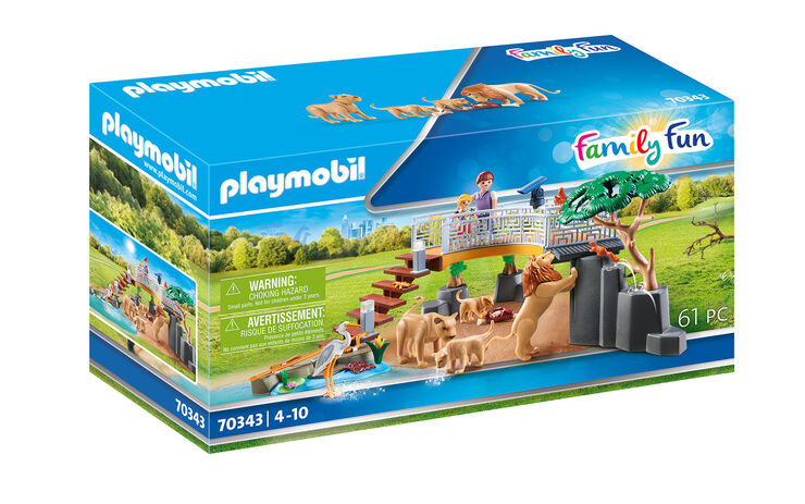 Playmobil Family Fun Recinto Exterior de Leones (70343)