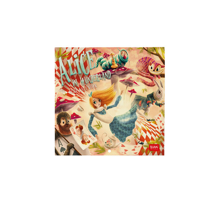 Calendario Legami 18x18 Pared Alice Wonder Multiling&uuml;e 2027