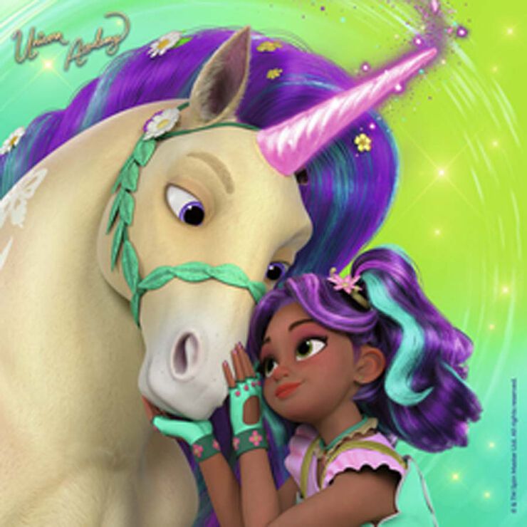 Puzle 3 x 49 piezas Unicorn Academy