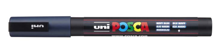 Rotulador Posca PC-3M 0,9-1,3mm azul marino