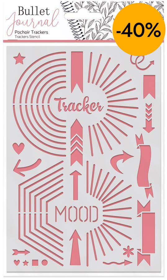 Plantilla Stencil Bullet Journal Aladine mesuradors