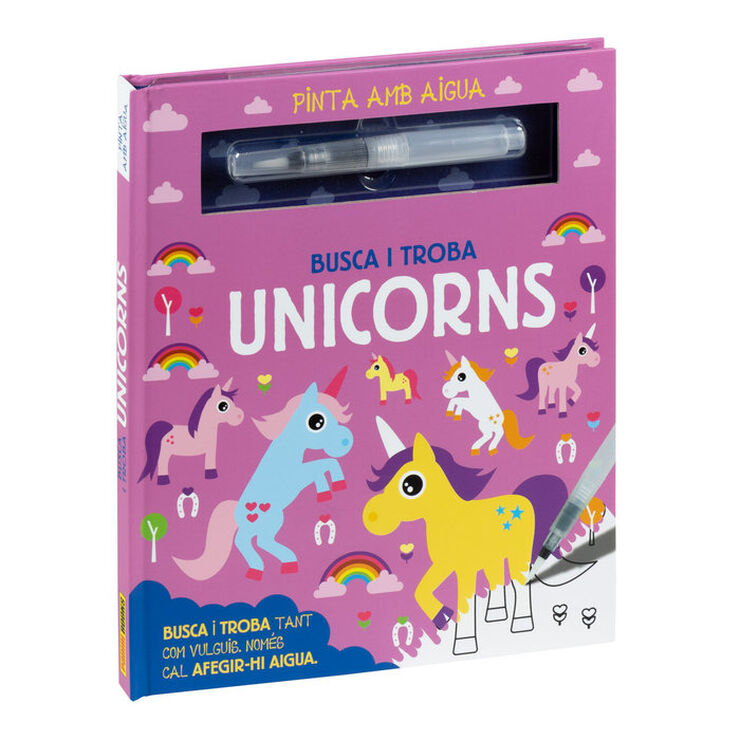 Pinta amb aigua. Busca i troba unicorns