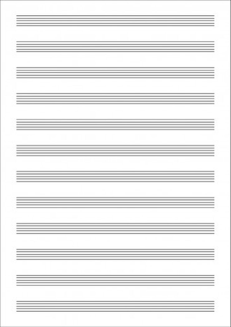 Llibreta de música Additio Appunto 12 pentagrames A4