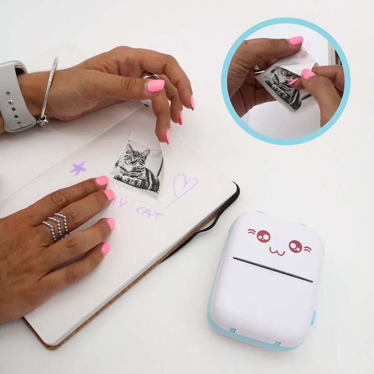 Impressora Mini Funny Kawai blau