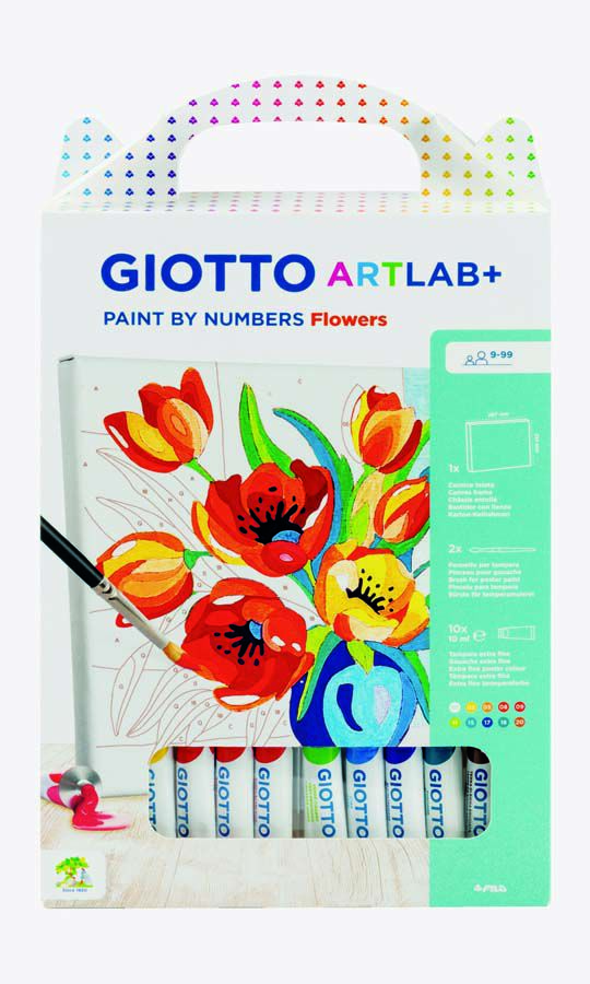 Colorea por N&uacute;meros Giotto Art Lab Flors