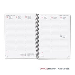 Agenda Miquelrius Espiral Plus Semana Vista Catal&aacute;n 2027 City Gris