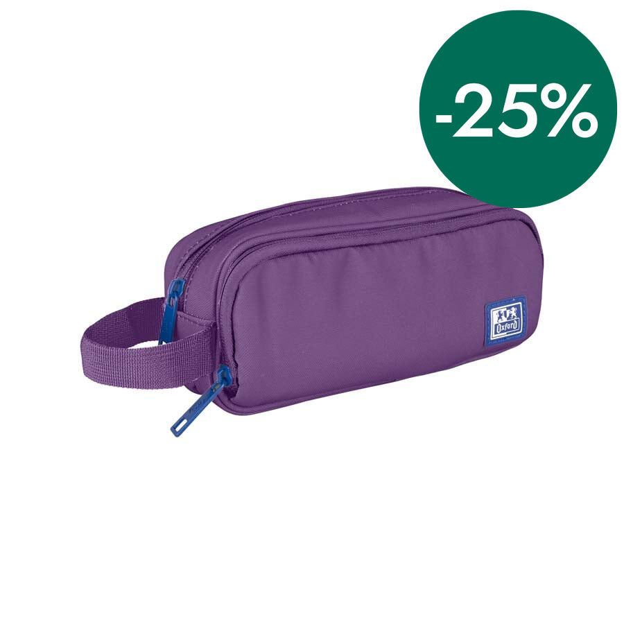 Estuche doble Oxford B-Smart violeta