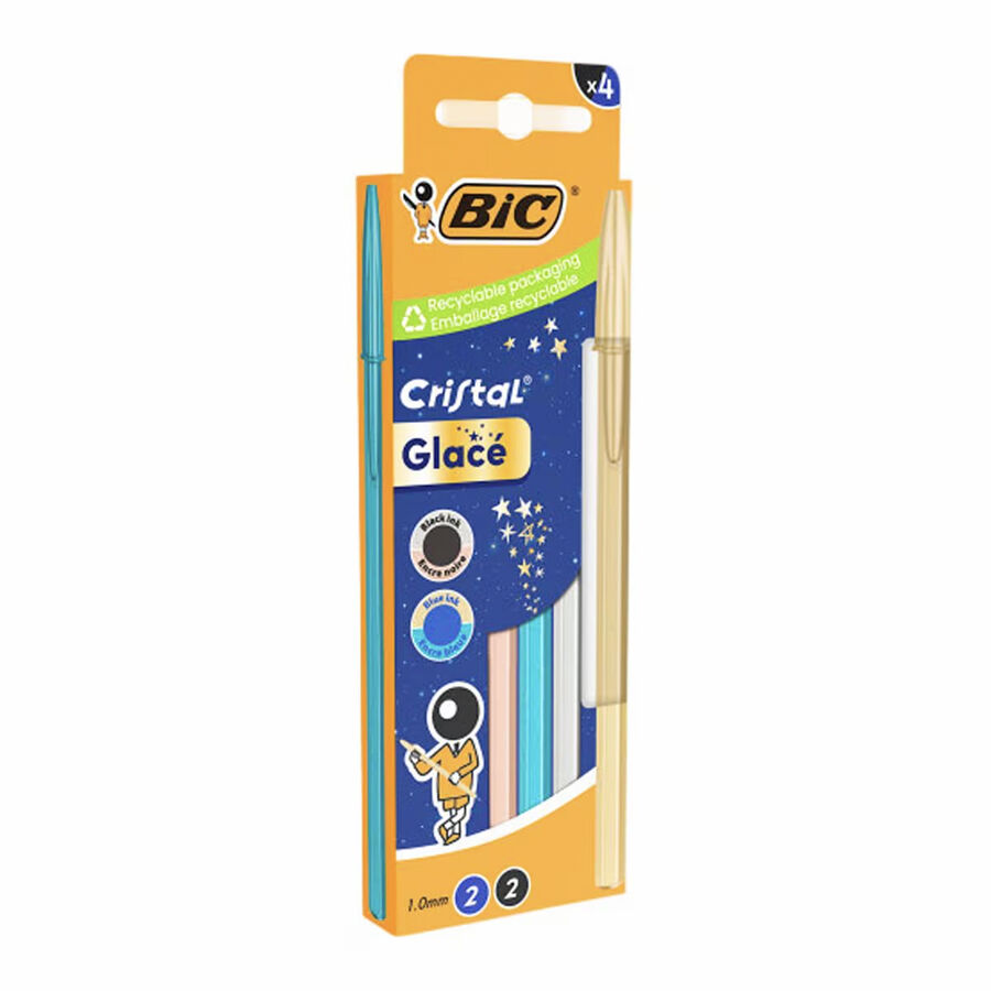 Bol&iacute;grafo BIC Cristal Glace 4 colores