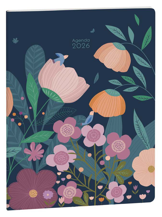 Agenda Exacompta Easyslim A5 mes/vista mult 2026 azul