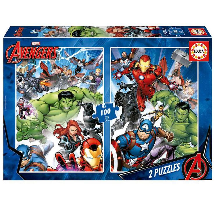 Puzle 2x100 piezas Avengers