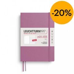 Agenda 18 meses Leuchtturm A5 sem/vista 2026 rosa